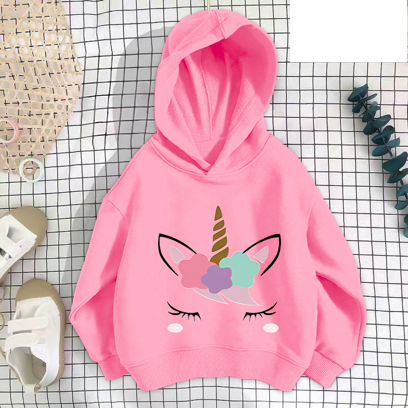 Abbigliamento per bambini Felpa con cappuccio per ragazze Felpa con cappuccio alla moda per bambini Autunno e inverno Capispalla Giacca da cartone animato Abbigliamento per bambini Tendenza_voghion.com