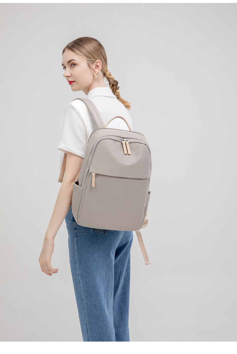 Computertasche Leichter Pendlerrucksack Damen Oxford-Stoff Reiserucksack Große Kapazität_voghion.com