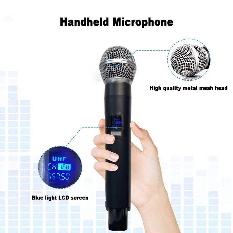 Professional Wireless Microphone For One To Two Stage Performances, KTV Sound System, Home Karaoke, Wireless Microphone_voghion.com