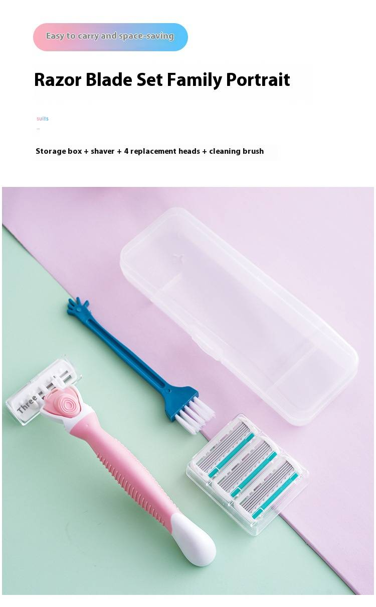 Women's Hair Trimmer For Bikini, Underarms & Legs - Reusable Stainless Steel Razor With Ergonomic Handle - Painless & Smooth Shaving_voghion.com