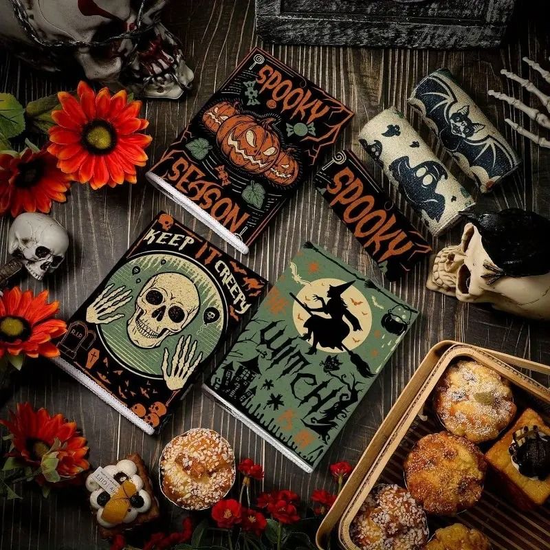 Halloween Dishwashing Cloths, Rags, Microfiber Towel Cloths, Cross-border Festival Kitchen And Dining Table Scouring Pads, Decorations_voghion.com