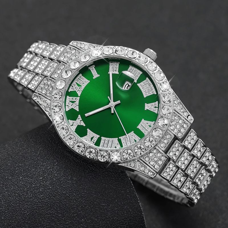 1pc-Charming Men's And Women's Watch Set, Quartz Movements, Circular Alloy Case Strap, Suitable For Daily Wear, Parties, Easter, Halloween, And Gifts_voghion.com