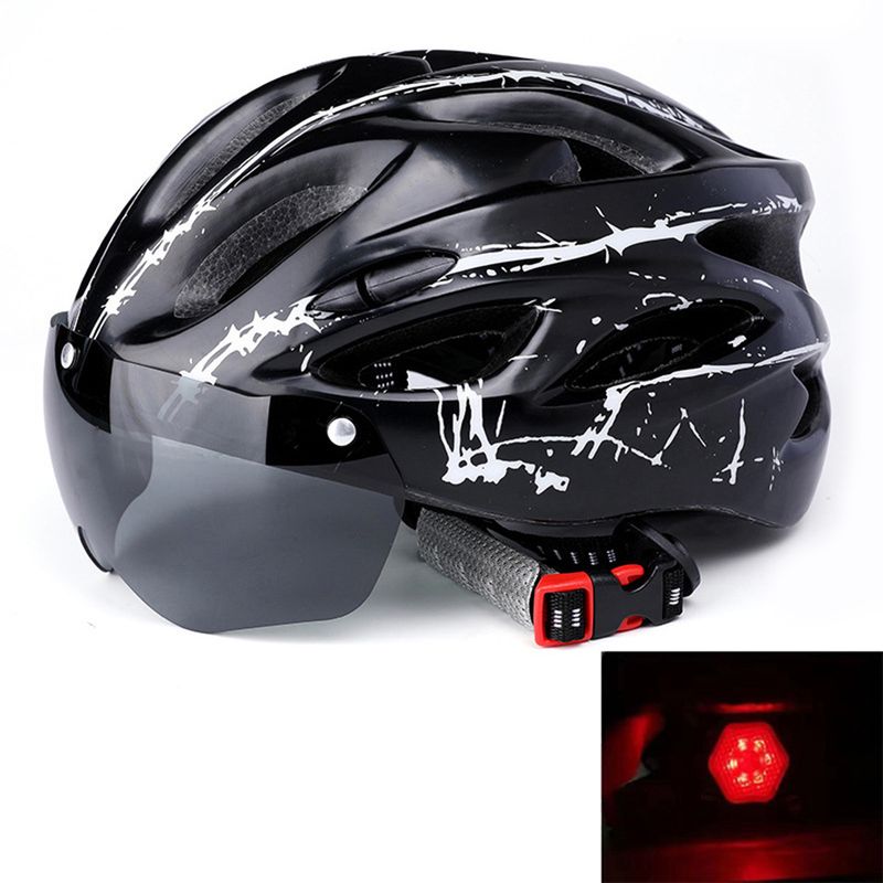 NEW Cycling Helmet Bike Man Women LED Light Helmet Road Mountain Bike Helmet Lens for Riding Bicycle Sports Skateboard Scooter_voghion.com