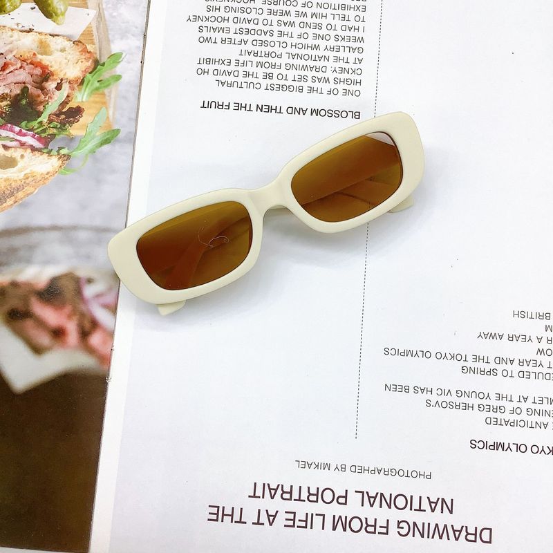 Kinder süße Vintage mattierte Rechteck UV400 Outdoor Mädchen Jungen süßer Schutz klassische Kindersonnenbrille_voghion.com