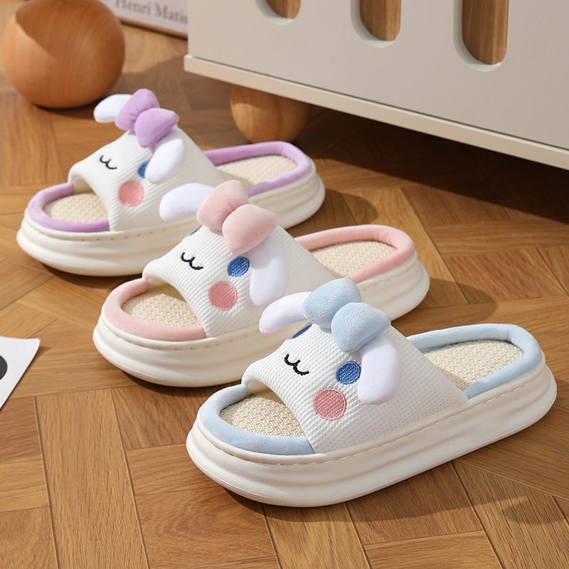 Nuovo prodotto da donna: pantofole aperte in cotone, antiscivolo, scarpe post-parto con suola spessa per uso interno, comode e carine,_voghion.com
