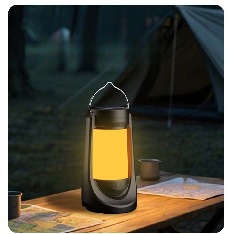 New Multifunctional LED Camping Tent Solar Charging Portable Handheld Work Flame Light_voghion.com