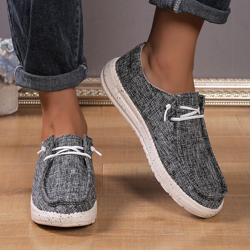 Mocassins en toile grande taille pour hommes_voghion.com