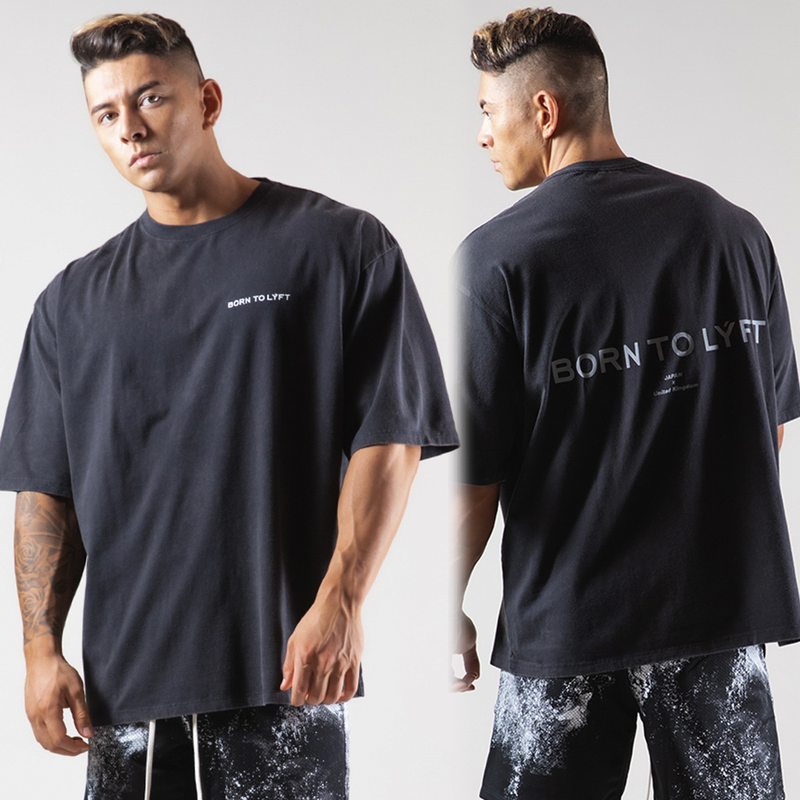 Muscle Fitness New Brother Sports Men's T-shirt Spring/Summer New Round Neck Cotton Casual Running Short Sleeve T-shirt_voghion.com