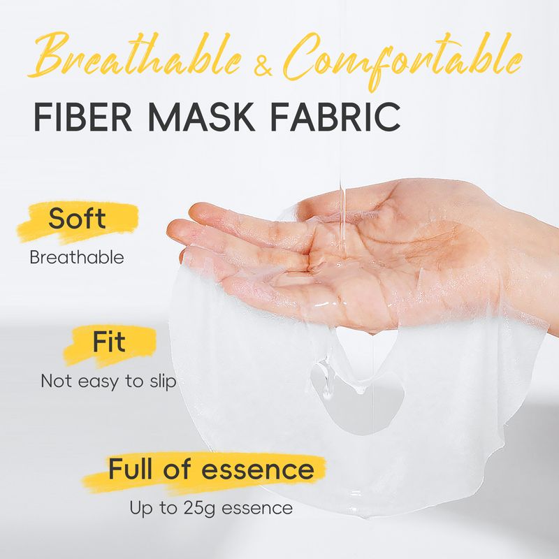 Bakımlar ve Maskeler Yeni Ürün Leco Vitamin C Gençleştirici Maske 25g Nemlendirici Nemlendirici Yama Maskesi İngilizce Paketleme_voghion.com