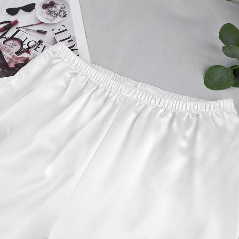 Conjunto de dos piezas de pijamas de manga larga, cómodos, con plumas de satén, color rosa, dulce, ropa para el hogar_voghion.com