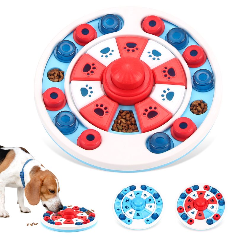 Feeder Anti-Choke Slow Eating Mat Cat Dog Food Dish Pet Intelligence Training Interactive Feeding Bowl_voghion.com
