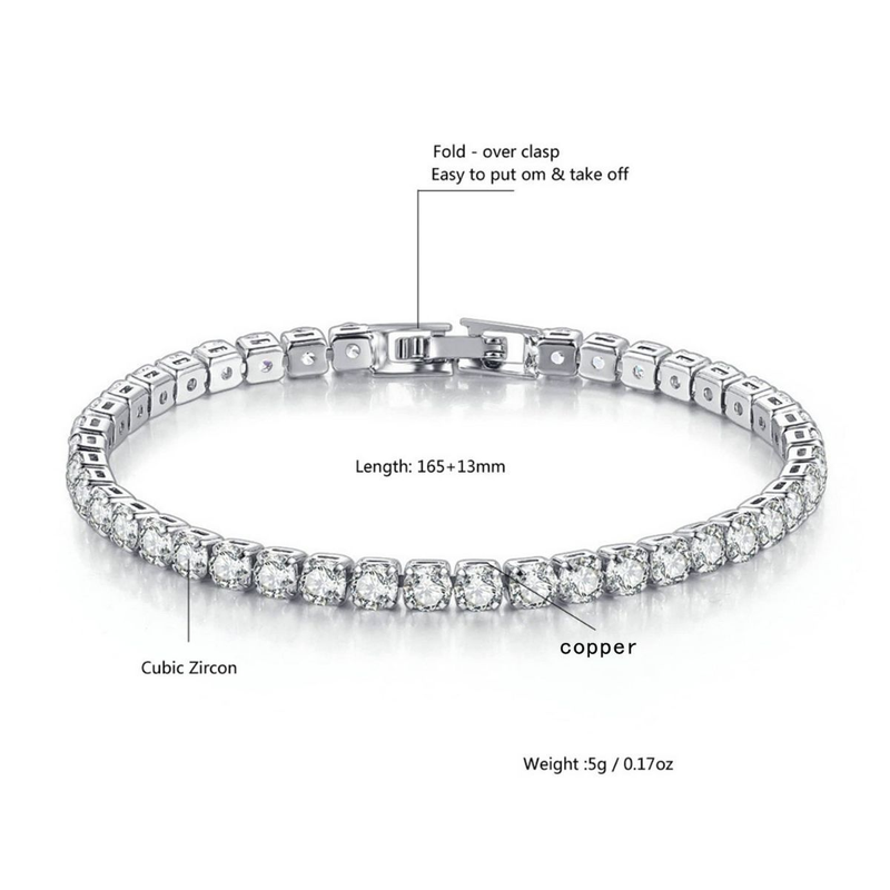 Hip hop zircon bracelet zircon anklet simple bracelet gift hiphop_voghion.com