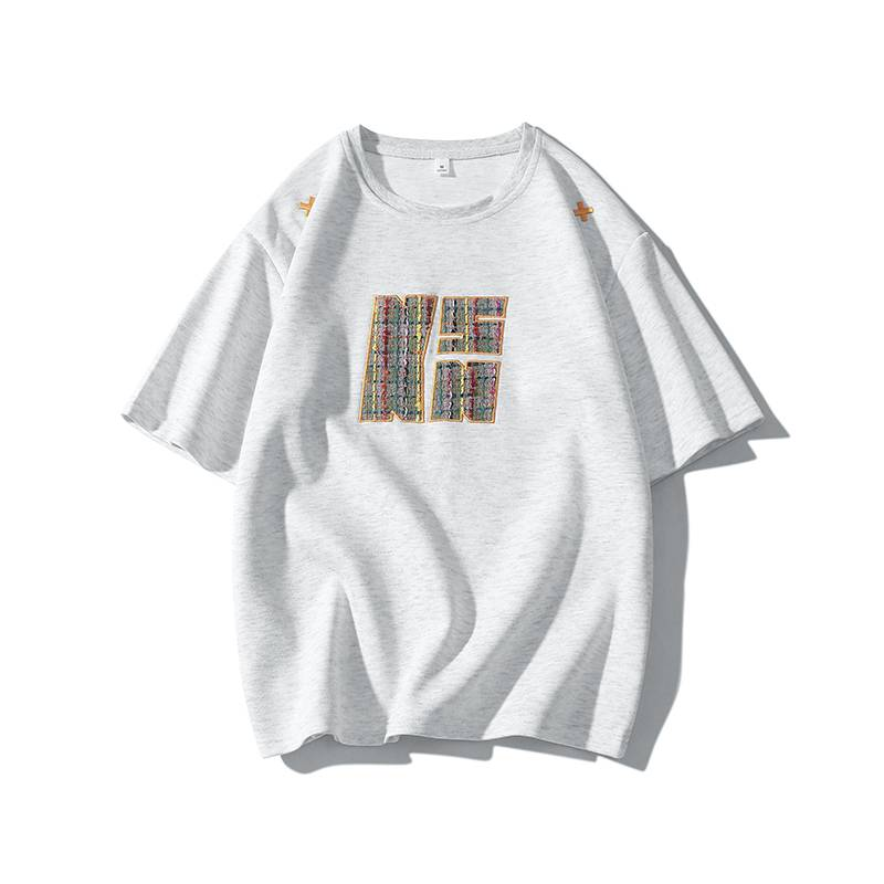 Summer Trendy Short-sleeved T-shirt, Round-neck Short-sleeved Base Layer Shirt, Youth Top_voghion.com