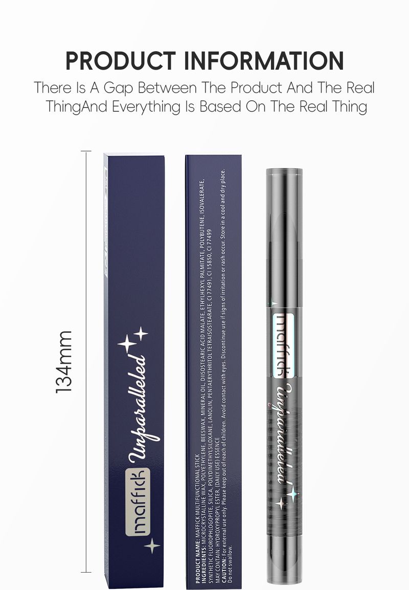 Lidschatten MAFFICK Perlglanz Multifunktionaler Lidschattenstift Black Series Fine Flash Wasserfester, nicht wischbarer Eyeliner_voghion.com