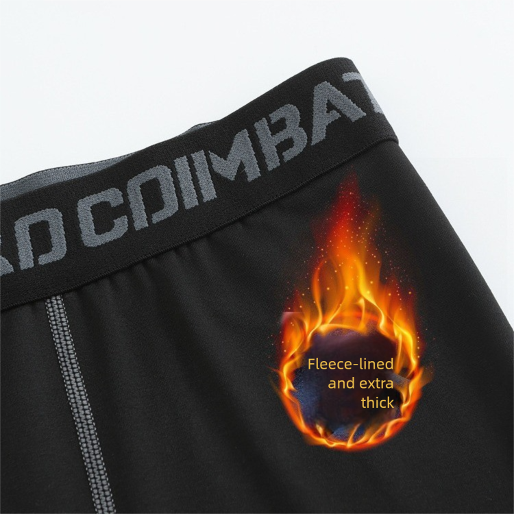 Autumn Winter Fleece-Lined Warm Sports Fitness Leins Basketball Trainin Pants Breathable Slimmin Runnin_voghion.com