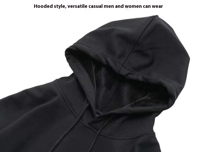 Huamian hoodie men's teddy bear American style autumn winter plush thickened couple outfit large and fat hooded jacket_voghion.com