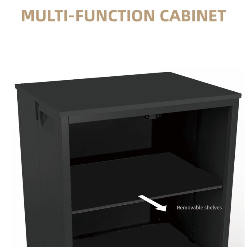 Single SteelWood Quick Easy Combo DIY Cabinet Storage Convenient Sturdy To Fold Install Foldable Design C AntiSlip With Durable_voghion.com