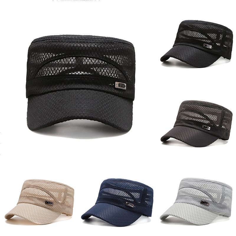 Cappellini estivi Cappellino da camionista in rete completa Snapback Pesca Traspirante Esterno Uomo Protezione solare Cappello da corsa_voghion.com