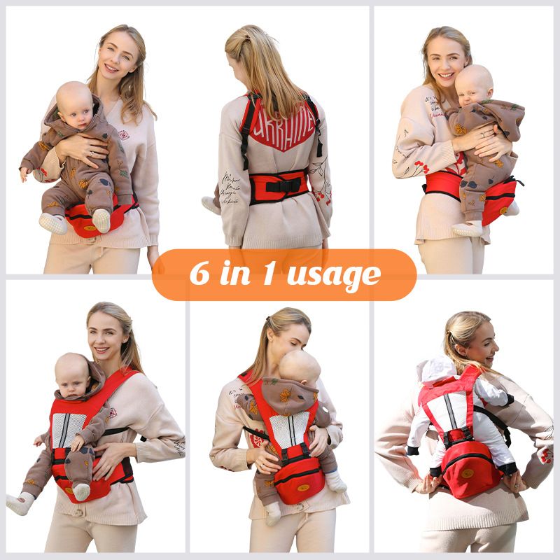 Baby Carrier Ergonomisks zīdaiņa daudzfunkcionāls vidukļa krēsls jaundzimušajam līdz mazulim Daudzkārt lietojams pirms un pēc uzglabāšanas jostasvietas krēsls_voghion.com