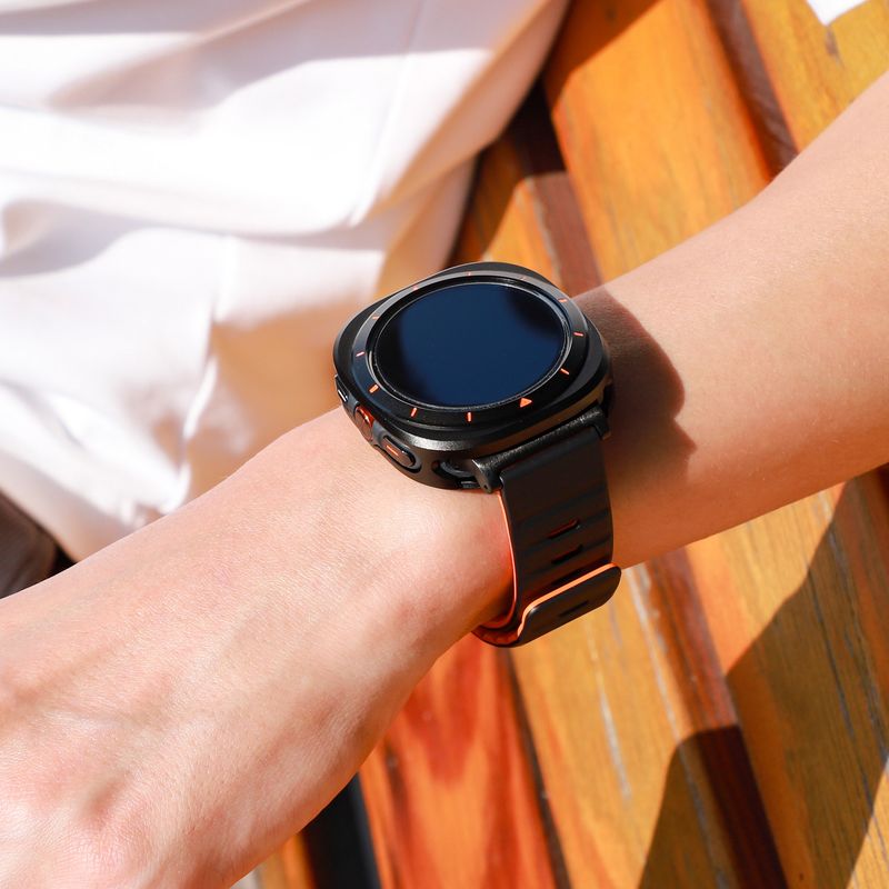 Metalinis 47 mm dėklas, tinkantis „Samsung Galaxy Watch 7 Ultra“ apsauginiam dėklui_voghion.com