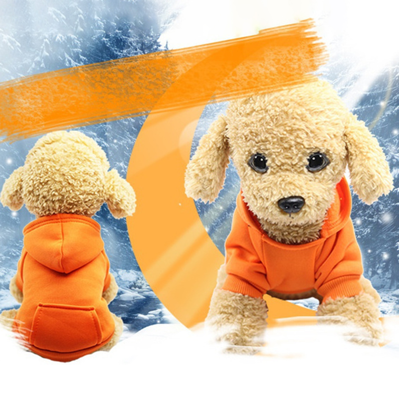 Puppy Pet Hooded Sweatshirt Autumn Winter Two-legged Pocket Cat Dog Clothes_voghion.com