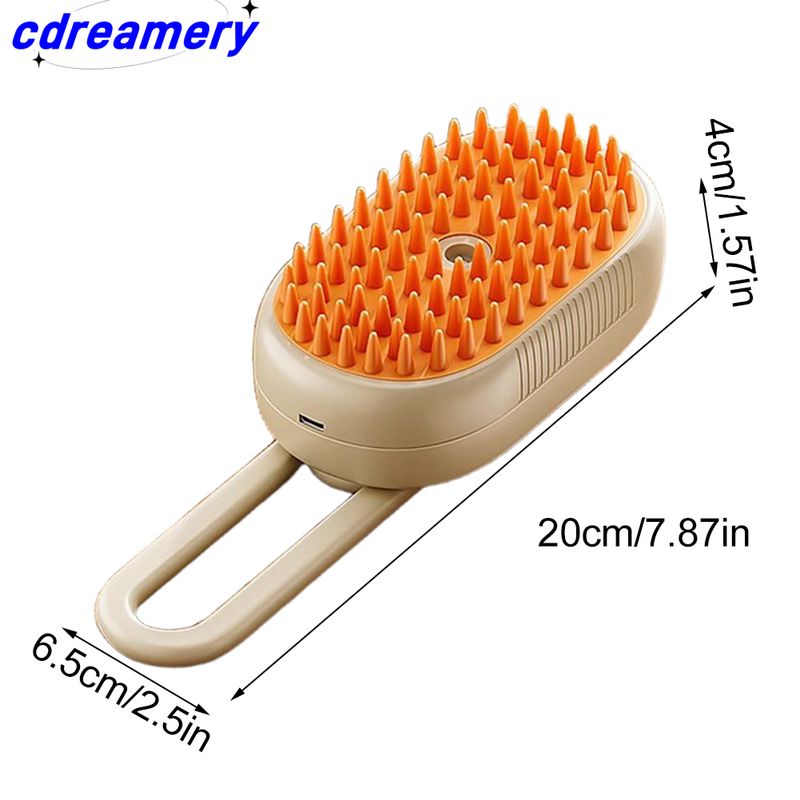 Brosse à vapeur 3 en 1 pour chat, peigne pour éliminer les poils d'animaux et les nœuds_voghion.com