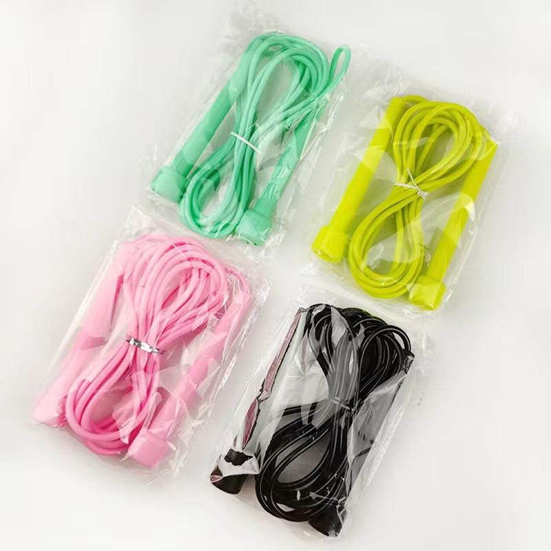 Impugnatura antiscivolo, corda in acciaio massiccio in PVC, corda per saltare regolabile per bambini, recinto per allenamento_voghion.com
