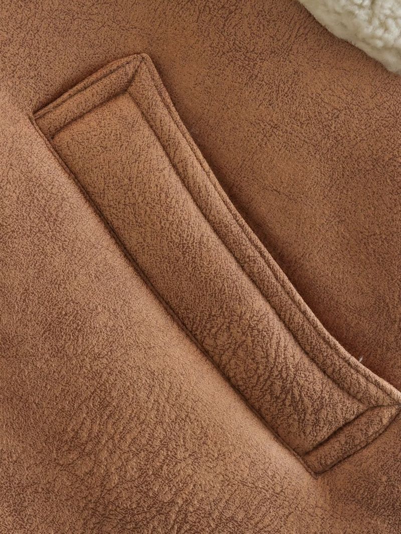 Damen Y2K Shearling Weste – Faux Wildleder & Fleece Puffer Ärmellose Jacke – Streetwear Oberbekleidung (XS-L)_voghion.com
