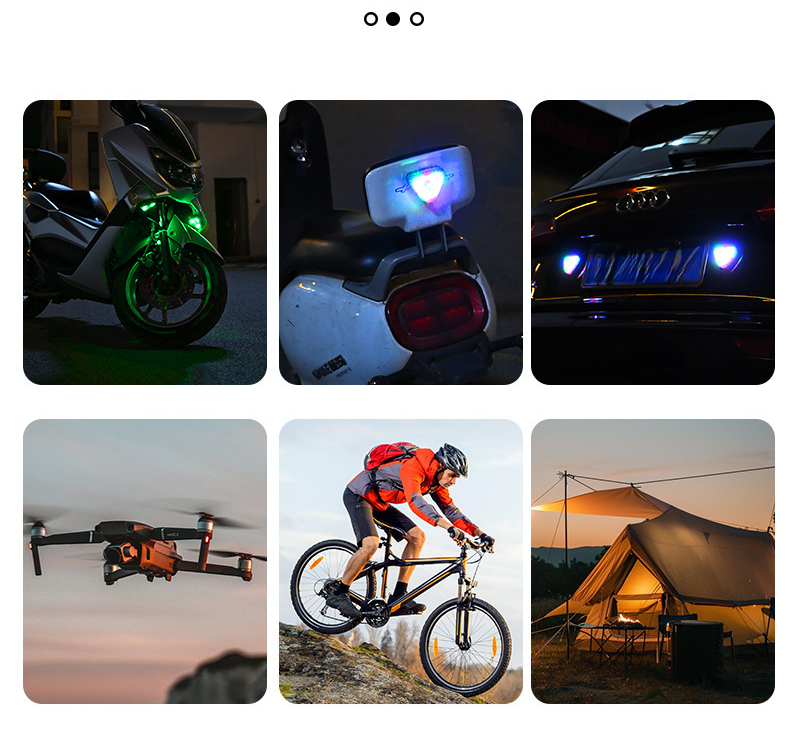 Neu Drahtlose Solar Pilot LED Anti-Kollision Blinkende Flugzeug Auto Warnung Cruise Licht_voghion.com