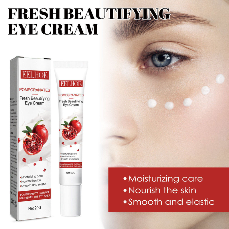 Pomegranate Eye Cream to lighten fine lines crow's feet, moisturize, tighten and care for skin around the eyes_voghion.com