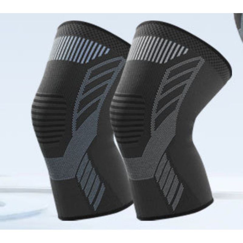 Knieschutz Sport für Herren, gestrickt, atmungsaktiv, Basketball, Radfahren, unter Druck stehender Meniskus-Knieschutz, warm_voghion.com