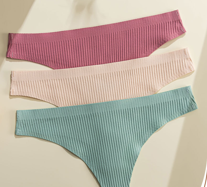 Dameklær Ren bomull Lav midje Enkel Pure Desire Pustende Komfortabelt sømløst undertøy_voghion.com