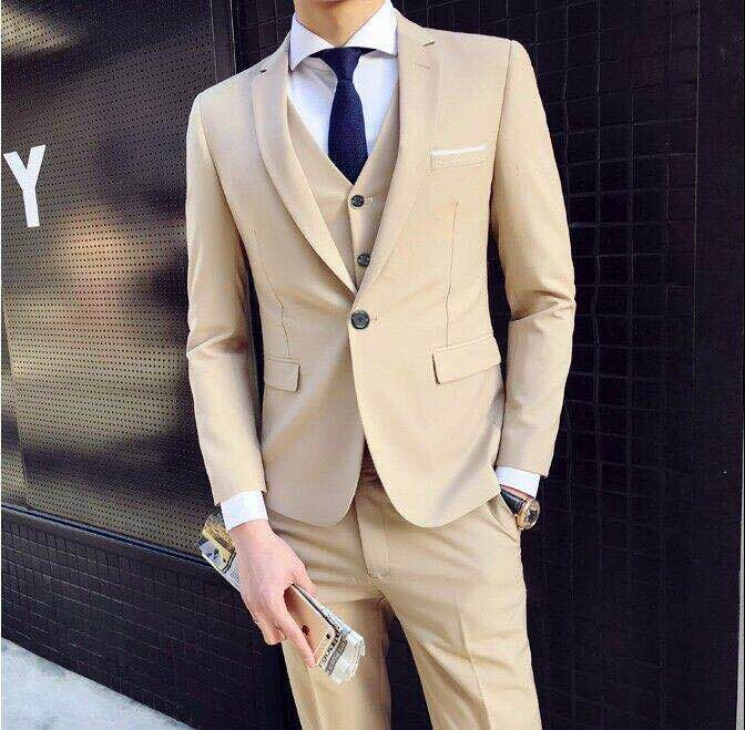 Homens quentes marca blazers 3 peças define ternos de negócios blazer + colete calças casamento formal casacos elegantes jaquetas festa casamento formal casual terno_voghion.com