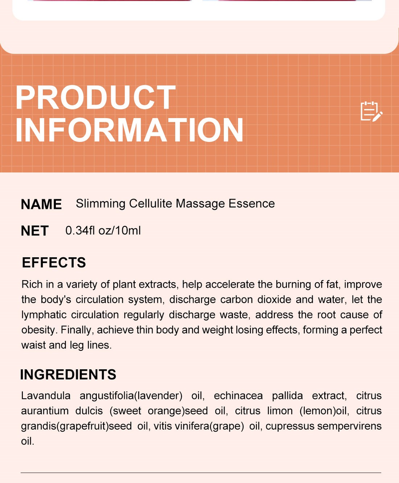 MeiYanQiong άρωμα αδυνατίσματος αιθέριο έλαιο καθαρό φυσικό λίπος μείωση σώματος Sculpting καθαρό φυτικό εκχύλισμα μασάζ Essence γυναικών_voghion.com