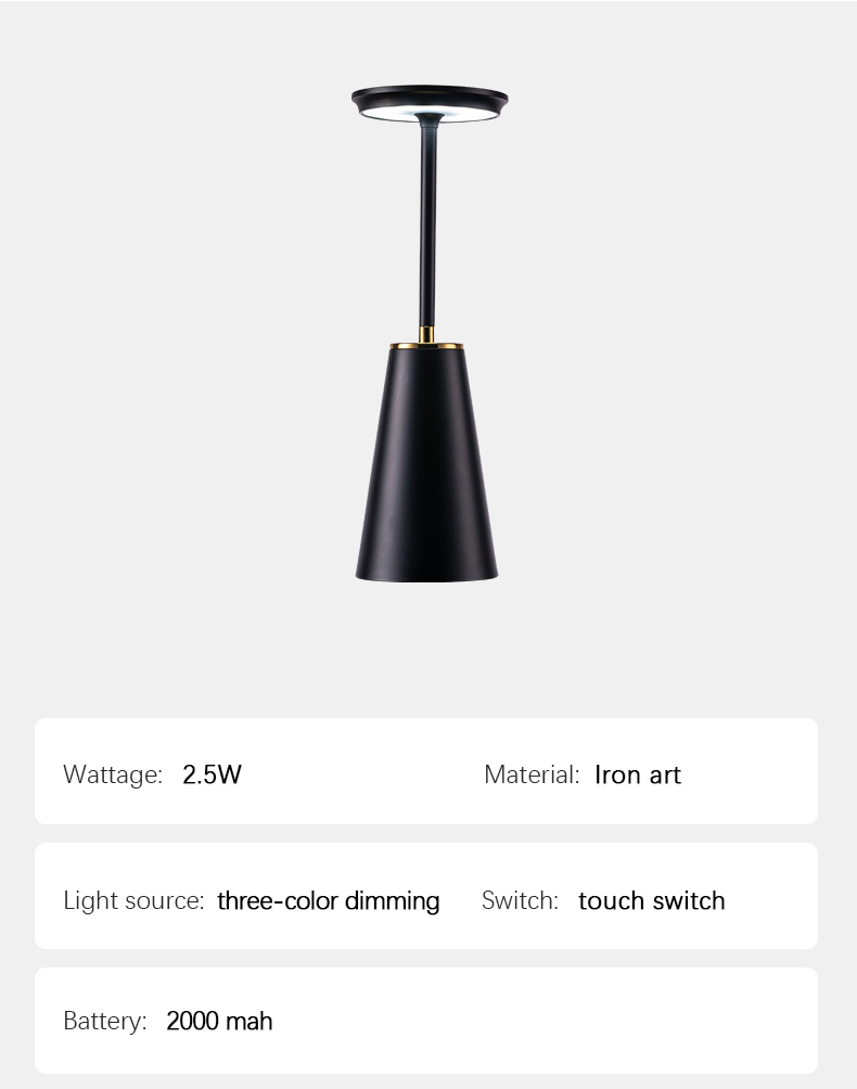 LED Eenvoudige Moderne Tafellamp, Touch Control Dimbare Oogbescherming, USB Opladen, voor Slaapkamer Nachtkastje, Eettafel Decoratie_voghion.com