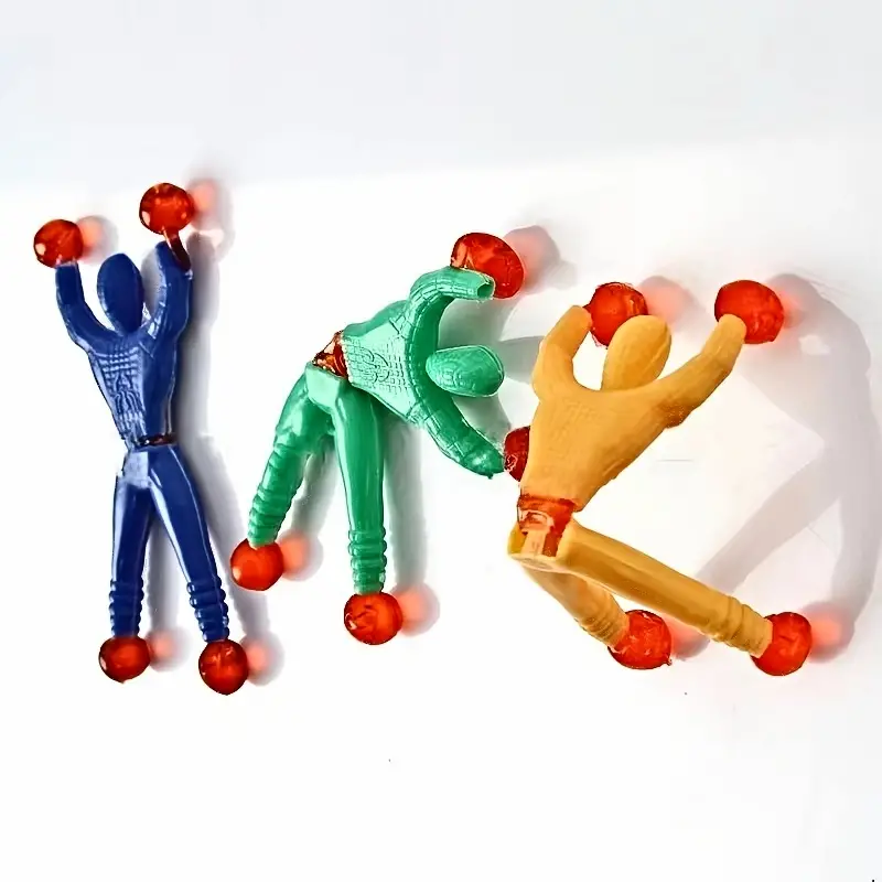 5/10pcs, Stress Relieving Toys,Fourket Wall Climbing Toys,Wall Climbing Toys,Creative Sticky Toys,Party Gifts, Creative Tricky Toys For Creative Gifts_voghion.com