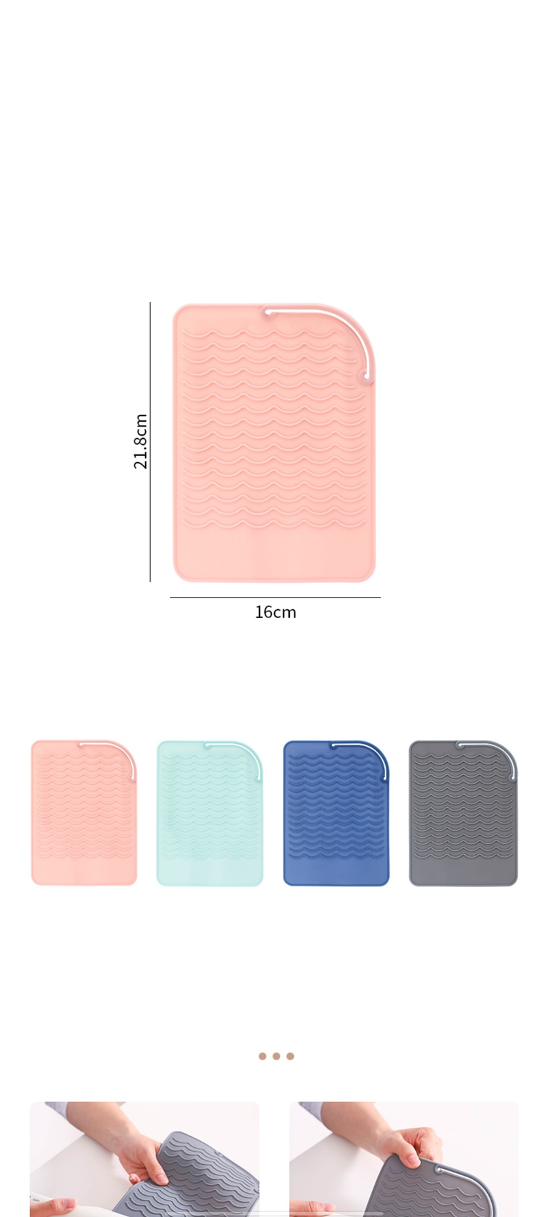 Produttori di cuscinetti isolanti per ferri da stiro elettrici in silicone per arricciacapelli, resistenti alle alte temperature e antiscottatura portatili_voghion.com