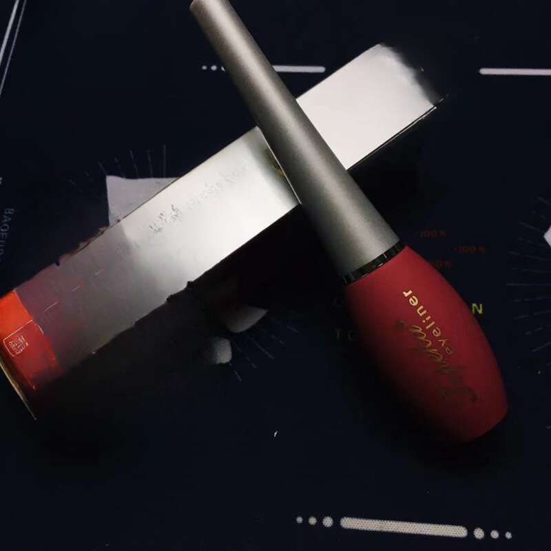 thick Black Hard Tip Liquid, Red Bottle Liquid Eyeliner, Durable, No Color Removal,_voghion.com