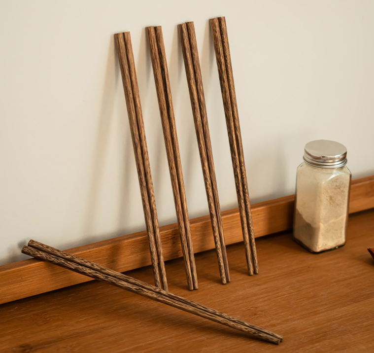 Zen Household Chinese Kitchen Tableware Chicken Wing Non-Slip Wooden High-End Style Chopsticks_voghion.com