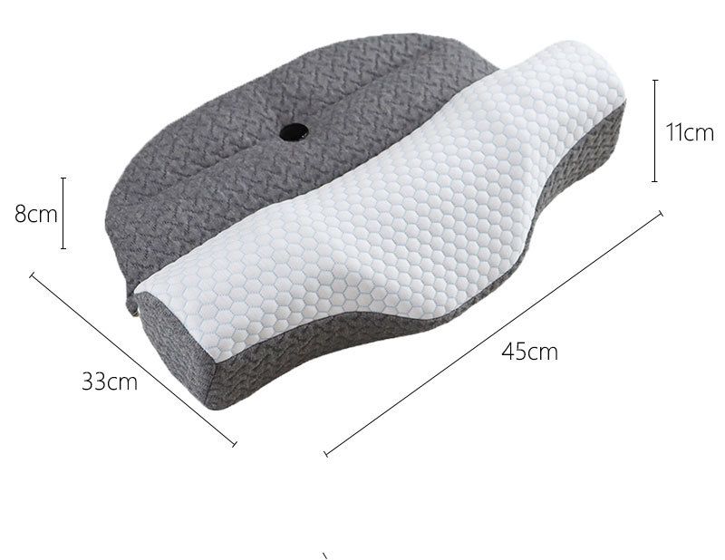 Hemtextil Slangkudde för halskotskydd, Polyesterbomull Sovkudde, Dragpartition, Bekväm Nackskyddskudde_voghion.com