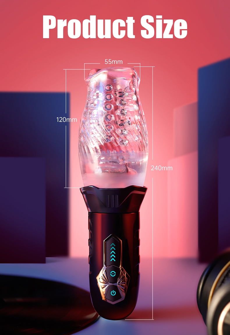 TLUDA Automatischer männlicher Masturbator Stroker Männer Sexspielzeug Schwarz_voghion.com