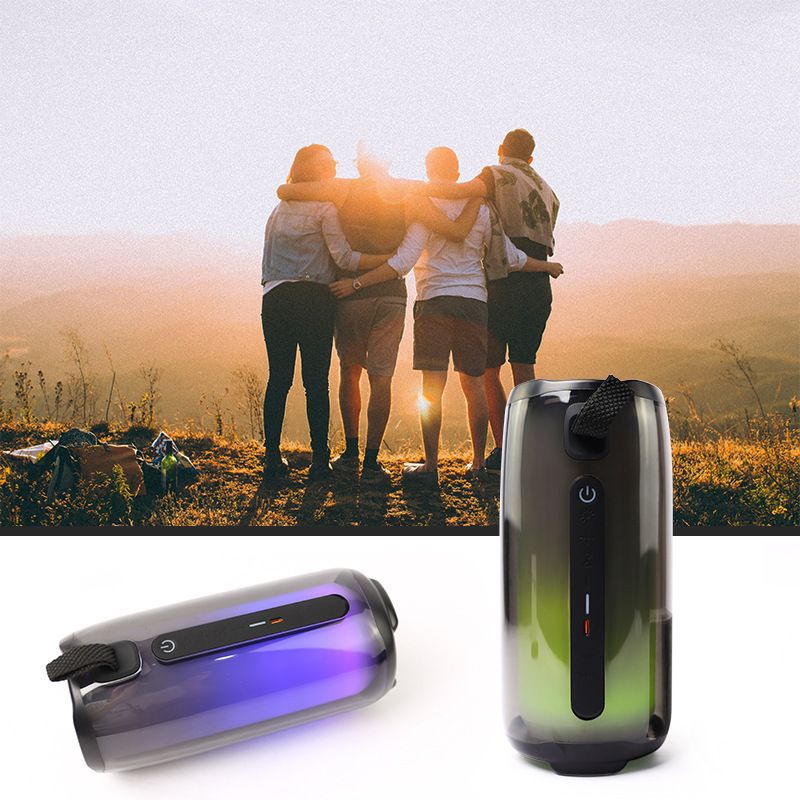 Speaker Pulse5 Pulse6 Flip6 Flip7 Bluetooth-Speaker Portable Speaker Full Screen Ultra Bluetooth-Waterproof Bass Speaker Heavy Bass Color Led Lights_voghion.com