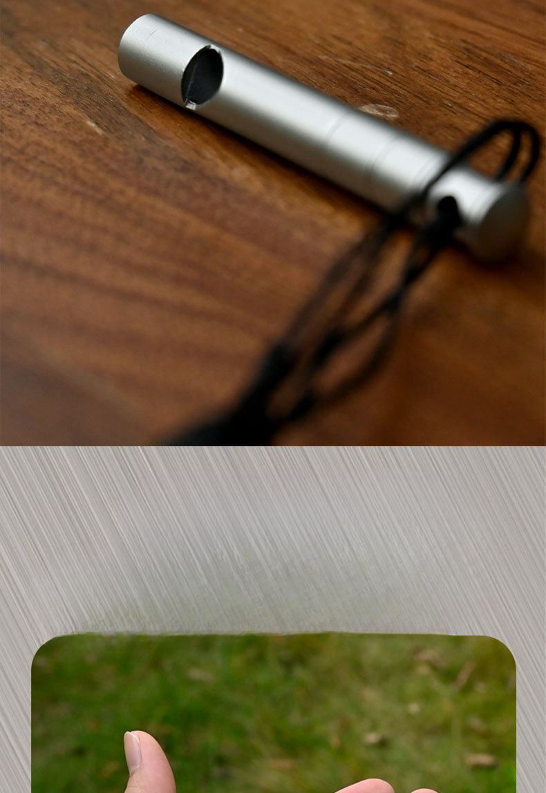 Sifflet de survie en alliage de titane, haute fréquence, pour alpinisme, entraînement d'urgence, compétition, portable_voghion.com