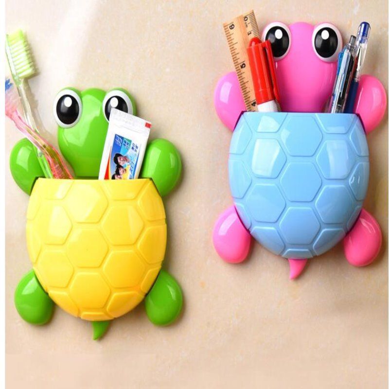 Suporte criativo fofo para escova de dentes, pasta de dentes, caixa de armazenamento de parede, suporte para pasta de dentes, desenho animado_voghion.com