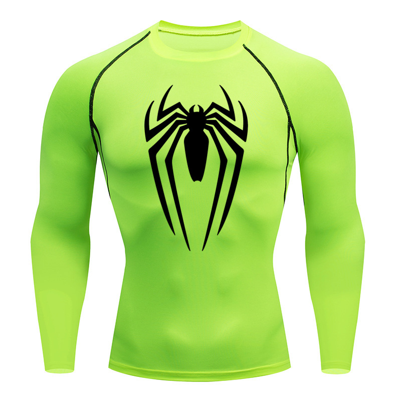 Man's Clothing Men's Fitness Running Tight Round Neck T-shirt Compression Quick Drying Clothes_voghion.com
