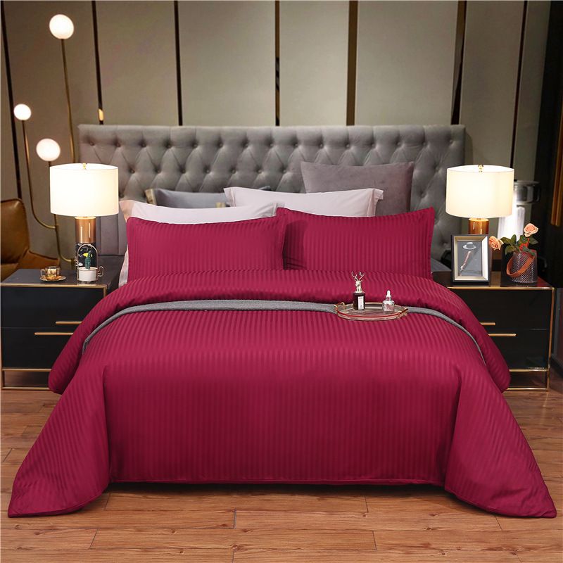 Jacquard-Satin-Bettbezug-Set, luxuriöse 3-teilige Bettwäsche, Kissenbezüge inklusive, knitterfrei, weich_voghion.com