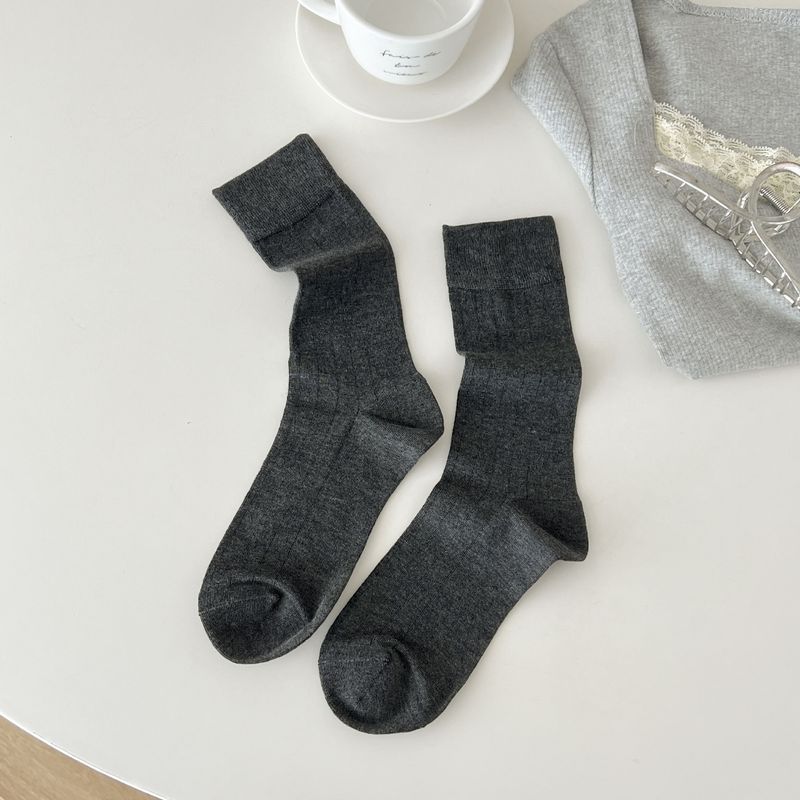Summer Thin Breathable Women's White Mesh Ballet Style Slouch Vertical Striped Long Tube Socks_voghion.com