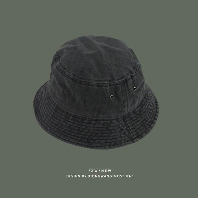 Sombreros de pescador de mezclilla lavada para hombre y mujer, de estilo vintage, lisos, de moda, para primavera, verano y otoño, estilo Panamá_voghion.com