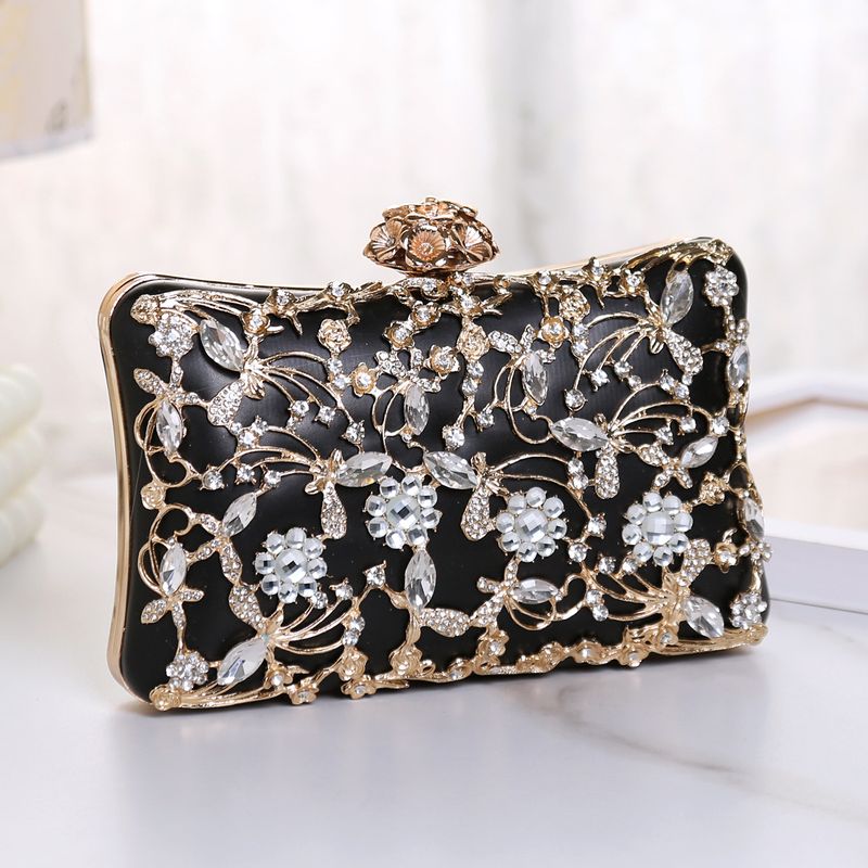 Borsa da sera tempestata di diamanti Hengshang da donna, pochette versatile per banchetti e abiti formali_voghion.com