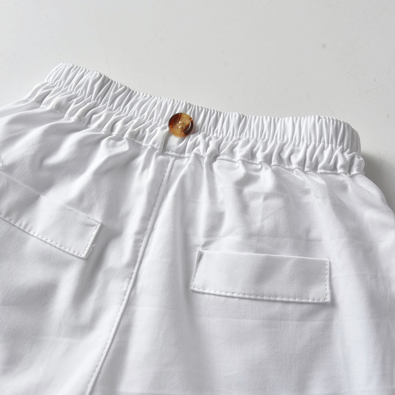 Vestiti per bambini I reggicalze con colletto della camicia a righe a maniche corte da ragazzo mostrano un completo estivo da uomo in quattro pezzi_voghion.com